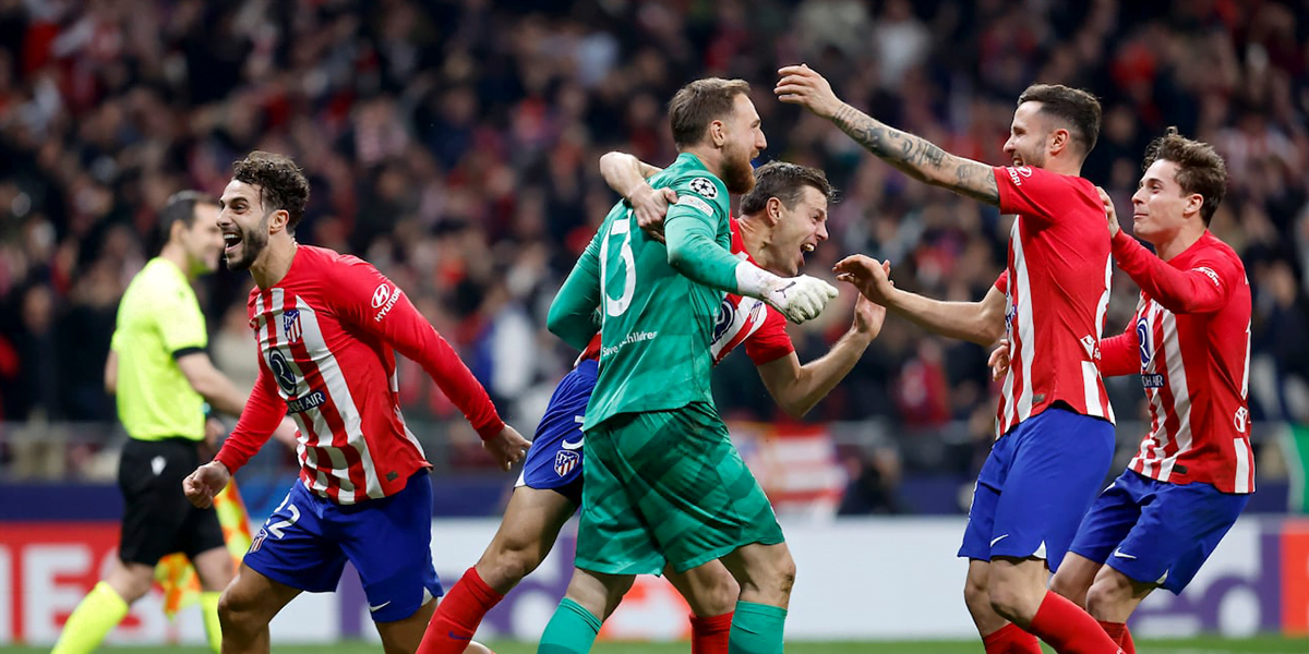 Atletico Madrid secured the final spot in the Quarter-Final